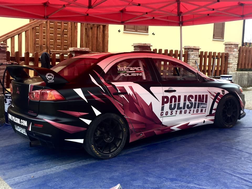 Polisini EVO custom car wrap livery