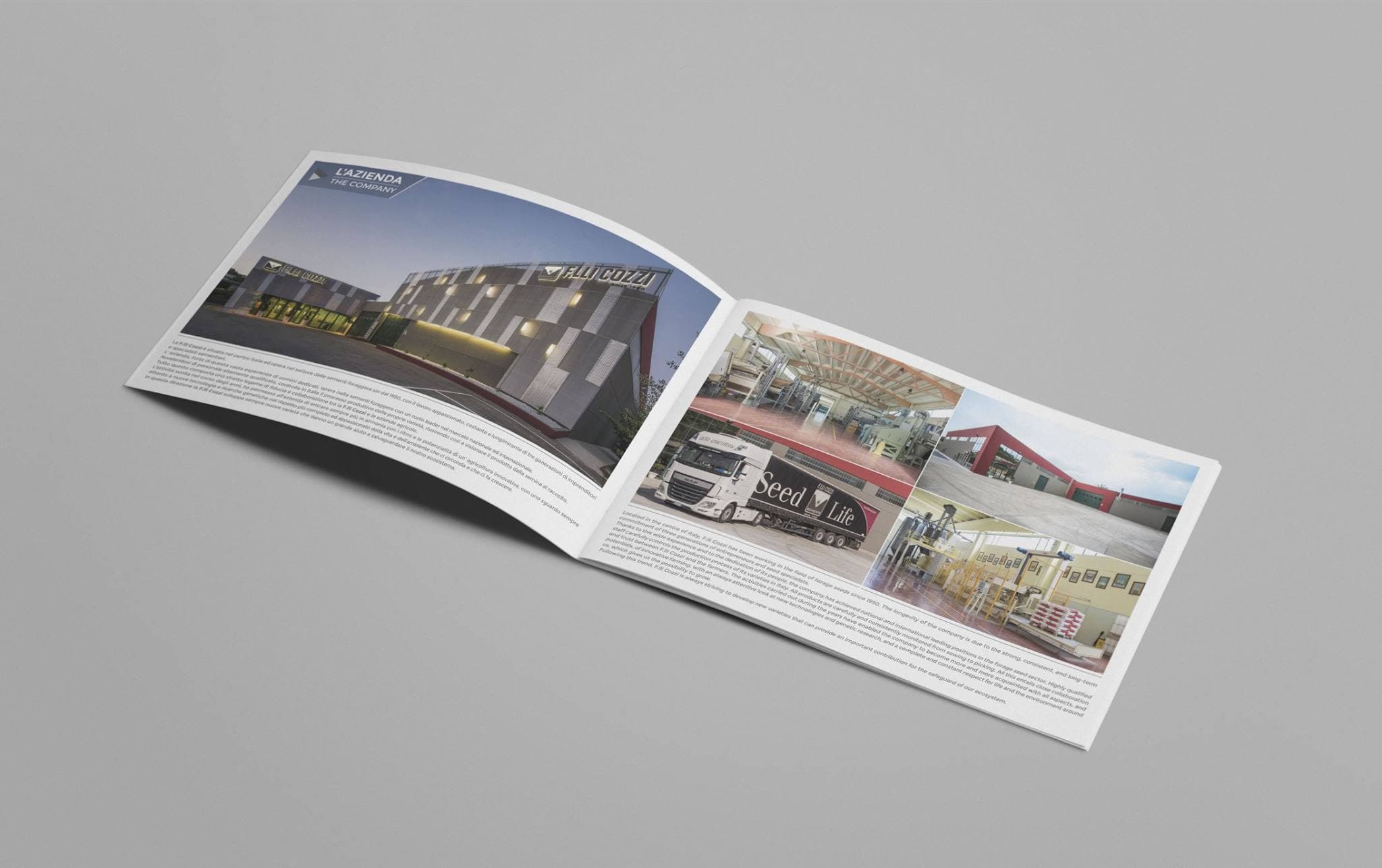 F.LLI Cozzi Group company brochure design