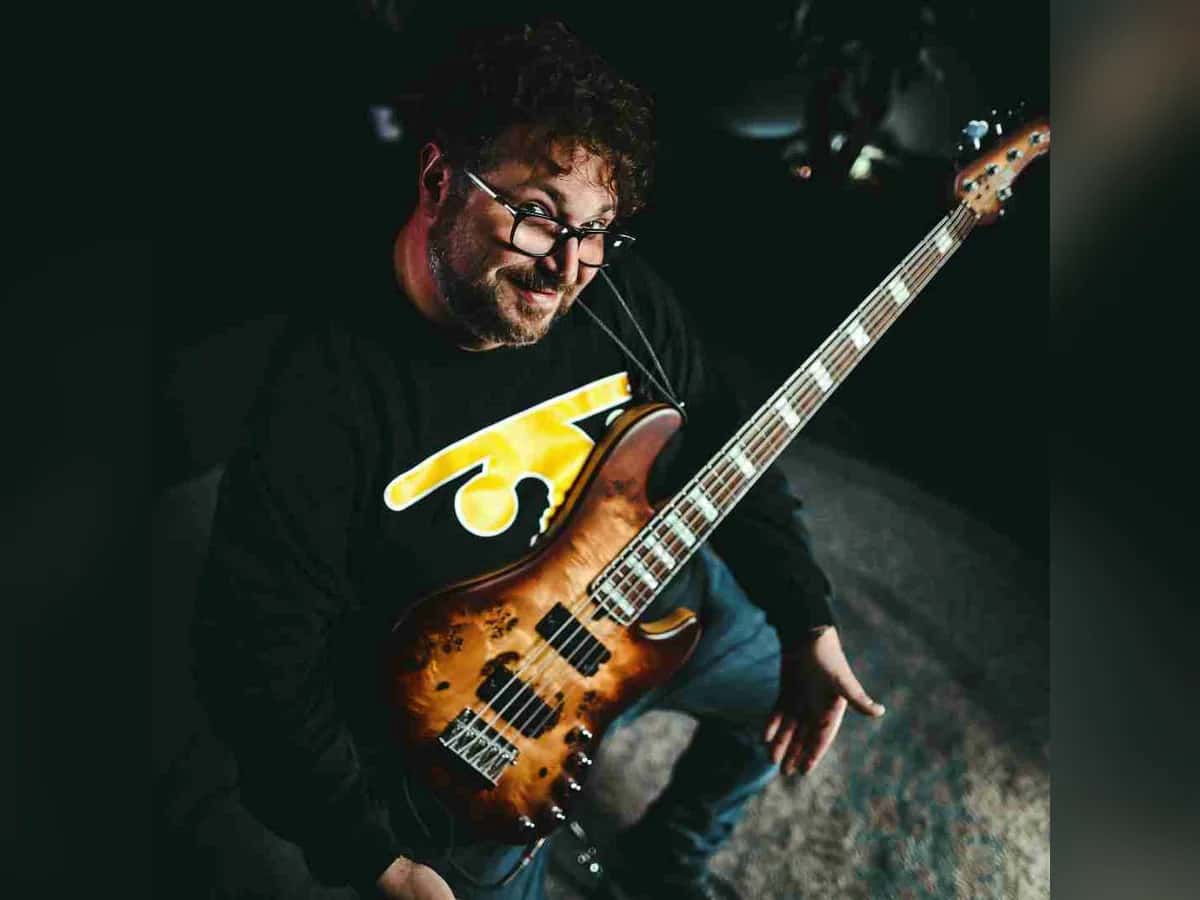 Federico Malaman playing electric bass