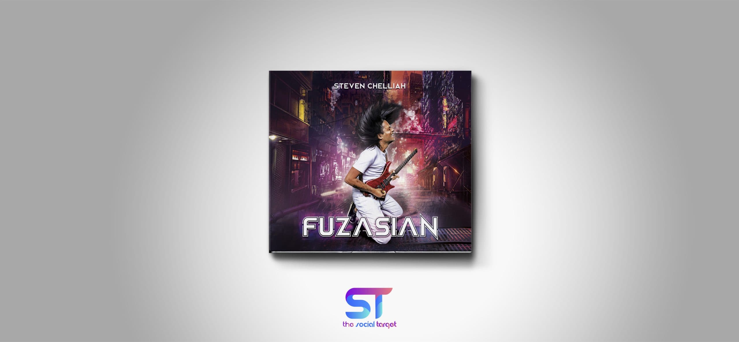 Fuzasian album digipack mockup, view 1