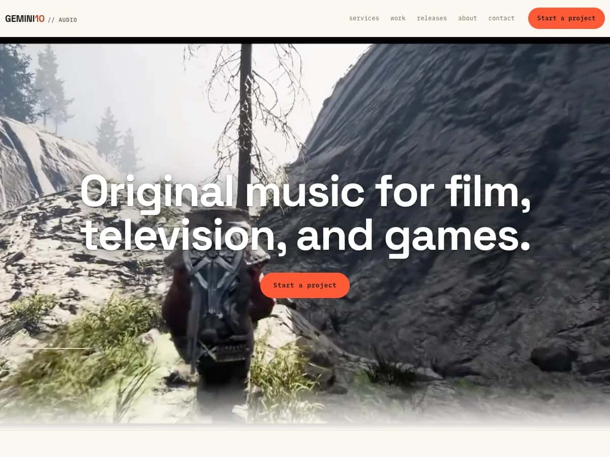 Gemini 10 Audio website: original music for film, television and games
