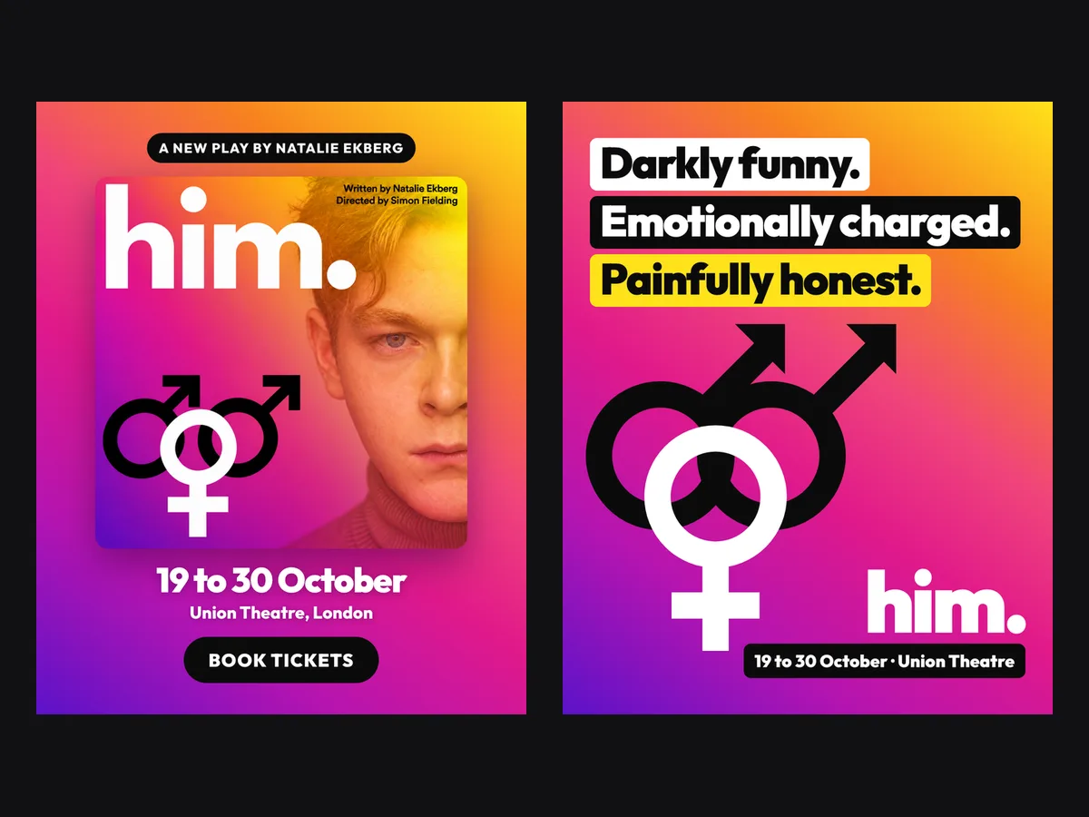 Our HIM launch ads: the poster and the darkly funny line
