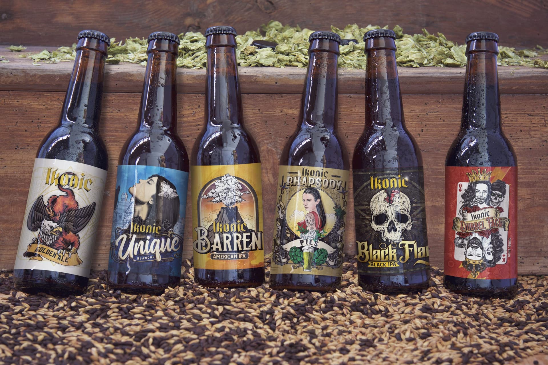 Ikonic Beer can packaging design