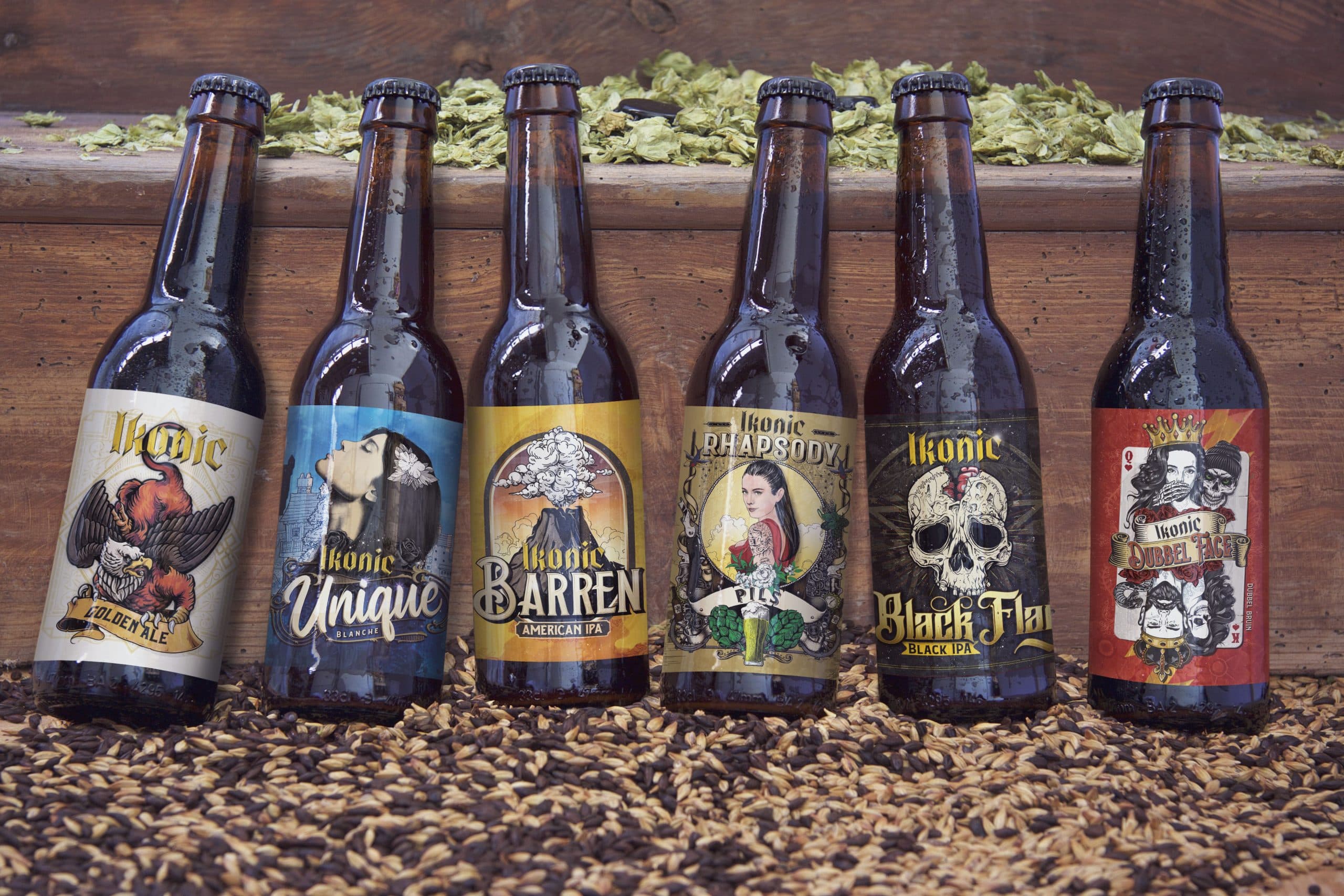 Ikonic Beer can packaging design
