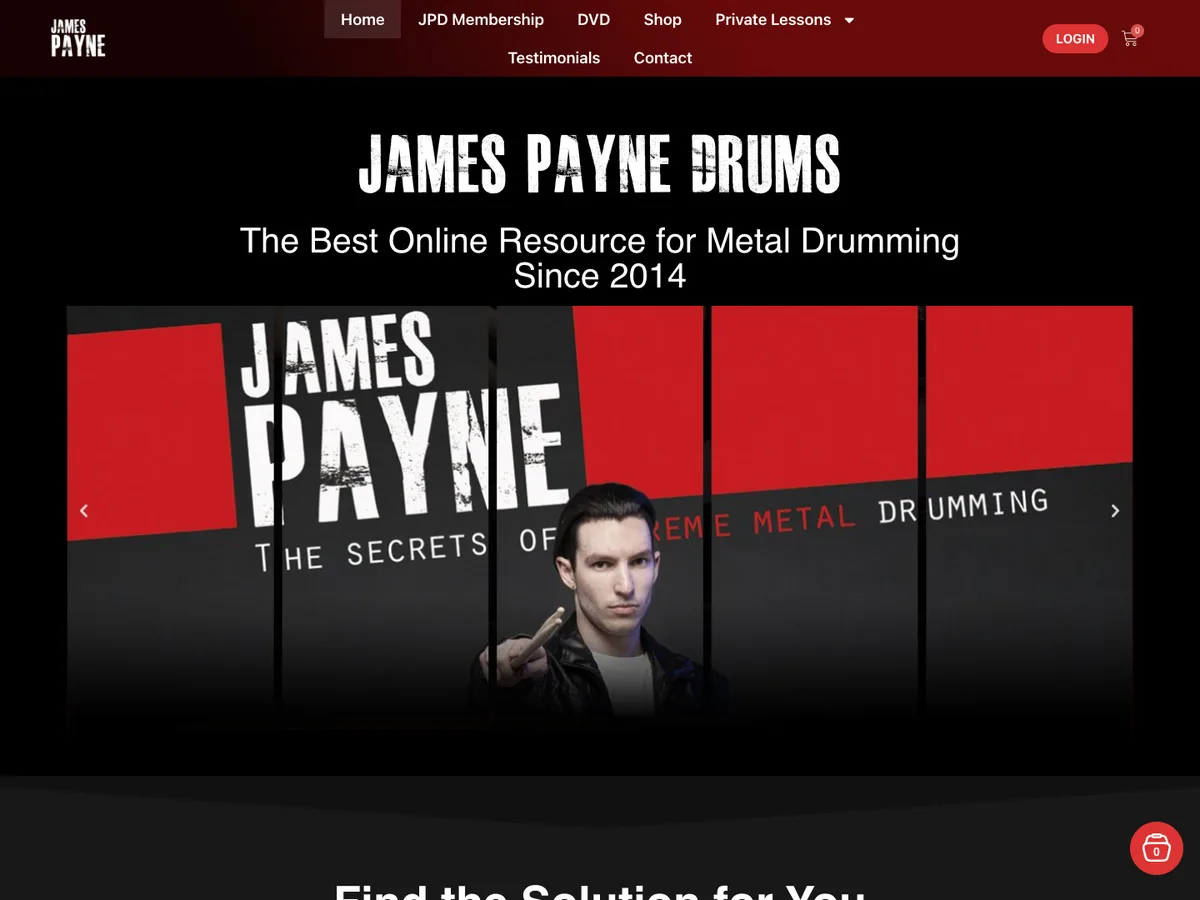 James Payne Drums homepage