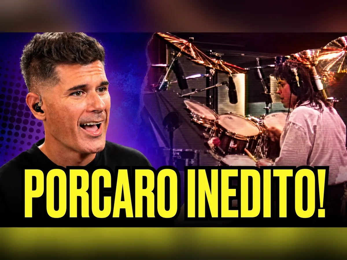 Corrado Bertonazzi in a Suonare la Batteria video on Jeff Porcaro