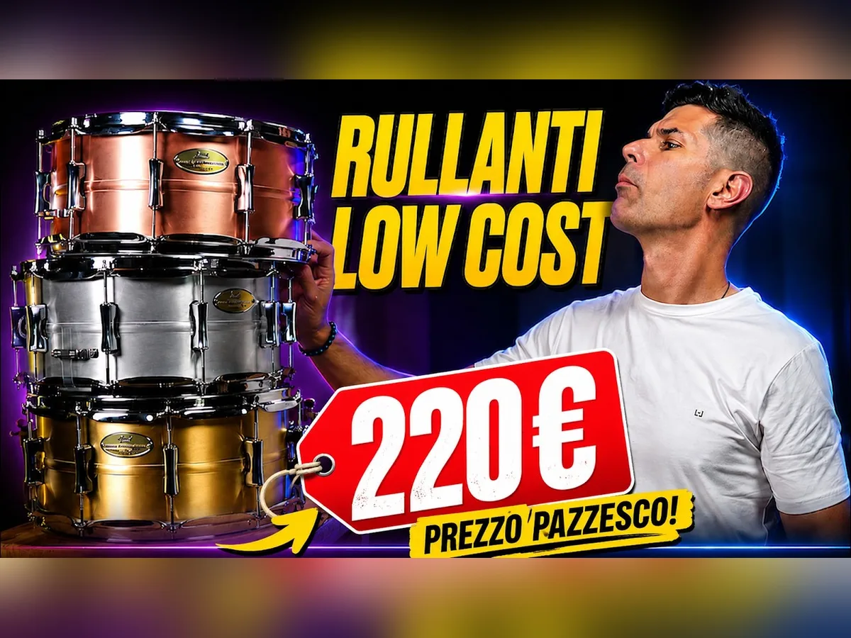 Corrado Bertonazzi reviewing low-cost snare drums