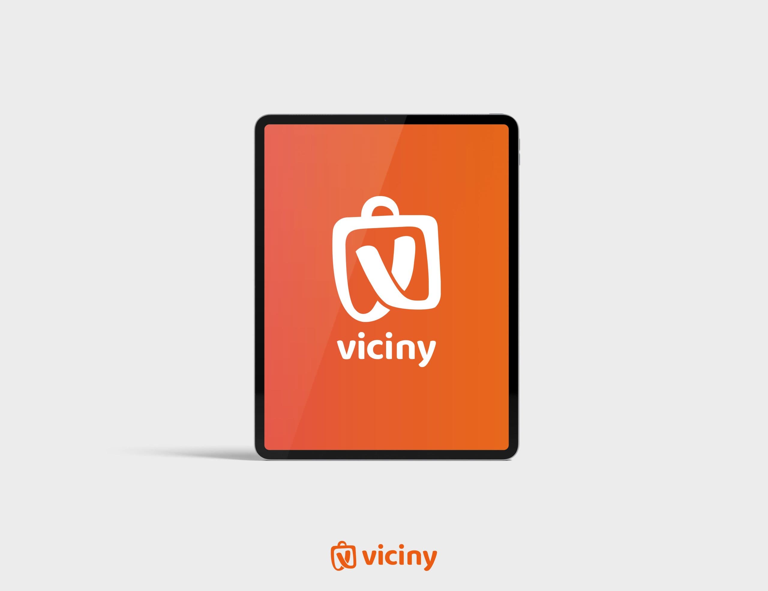 Viciny app interface shown on iPad