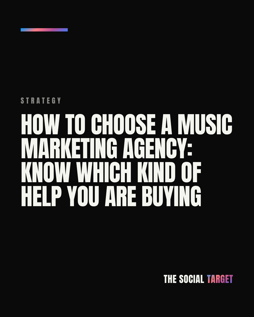 Branded card for How to choose a music marketing agency: know which kind of help you are buying