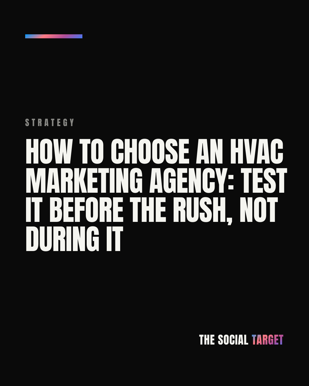 Branded card for How to choose an HVAC marketing agency: test it before the rush, not during it