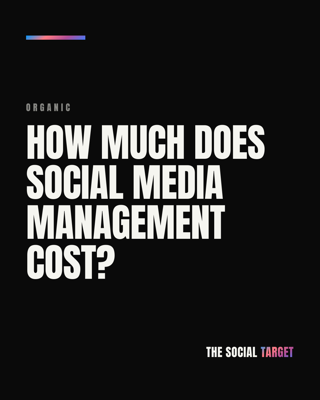 Branded card for How Much Does Social Media Management Cost?