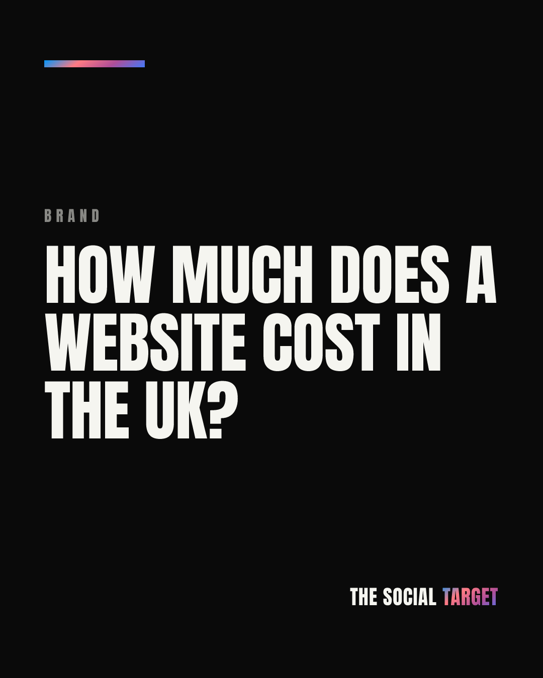 Branded card for How Much Does a Website Cost in the UK?